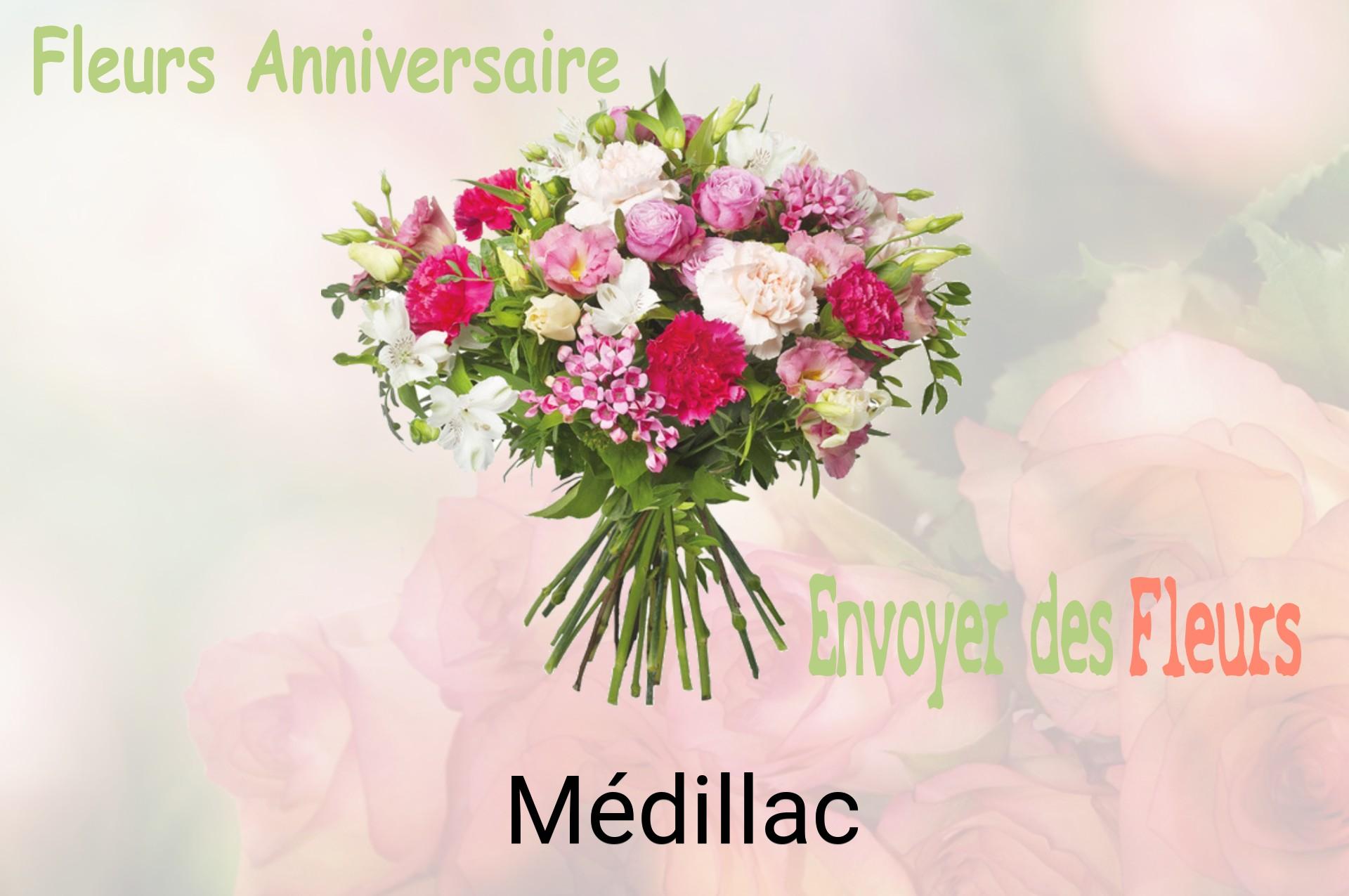 Bouquet de fleurs d’anniversaire livré à Médillac
