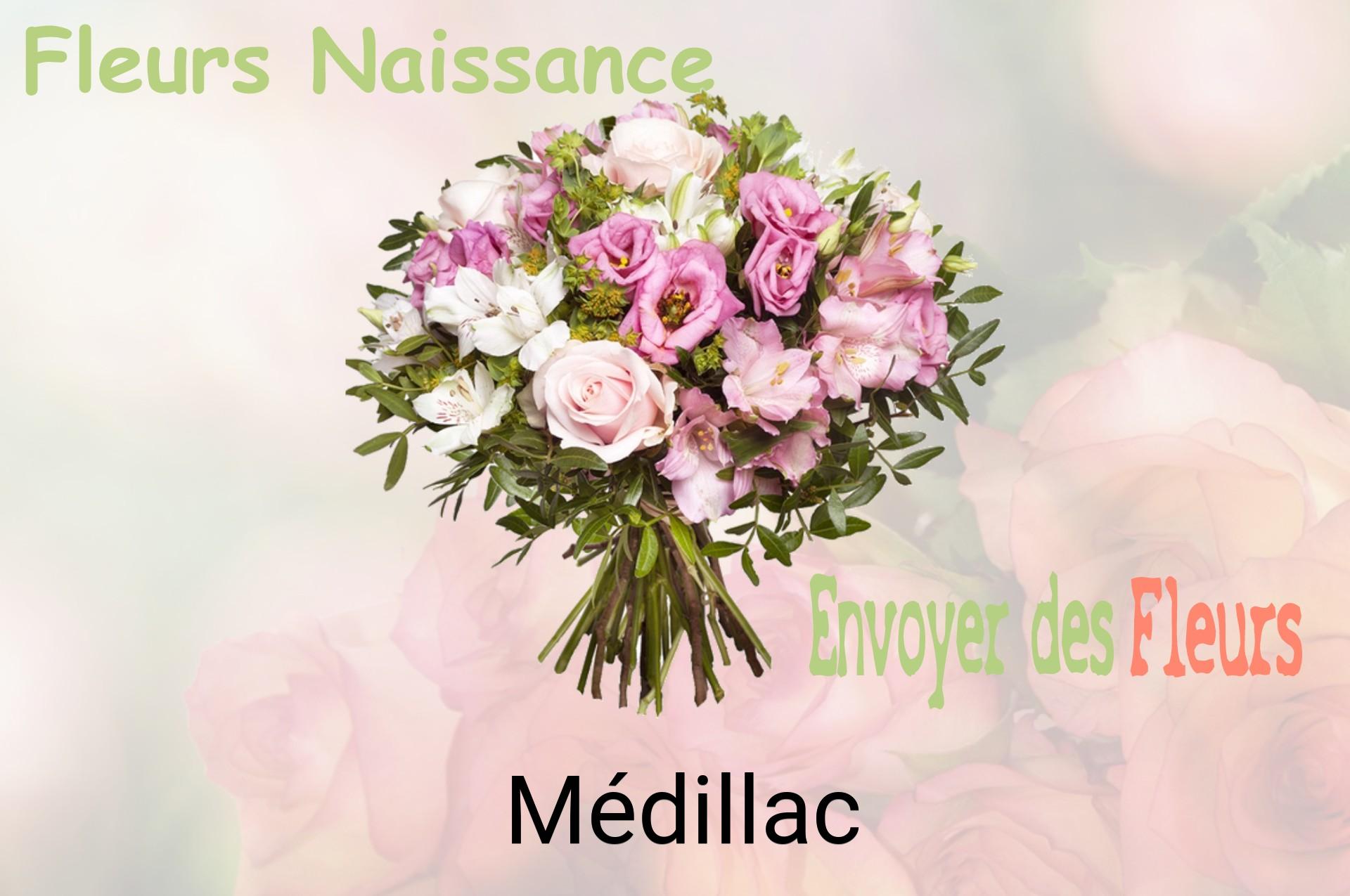 Bouquet de fleurs de naissance livré à Médillac